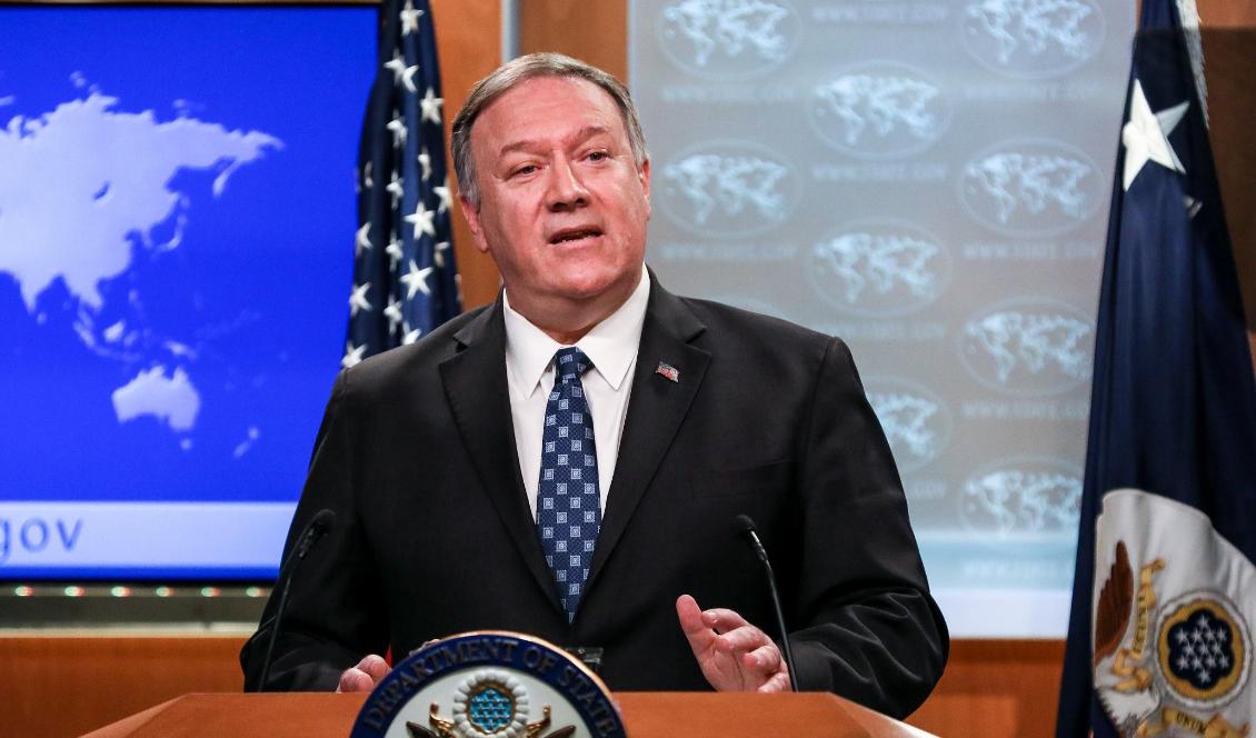 USA:s utrikesminister Mike Pompeo på en presskonferens i Washington. D.C. den 7 januari 2020. Foto: Charlotte Cuthbertson/Epoch Times-arkivbild