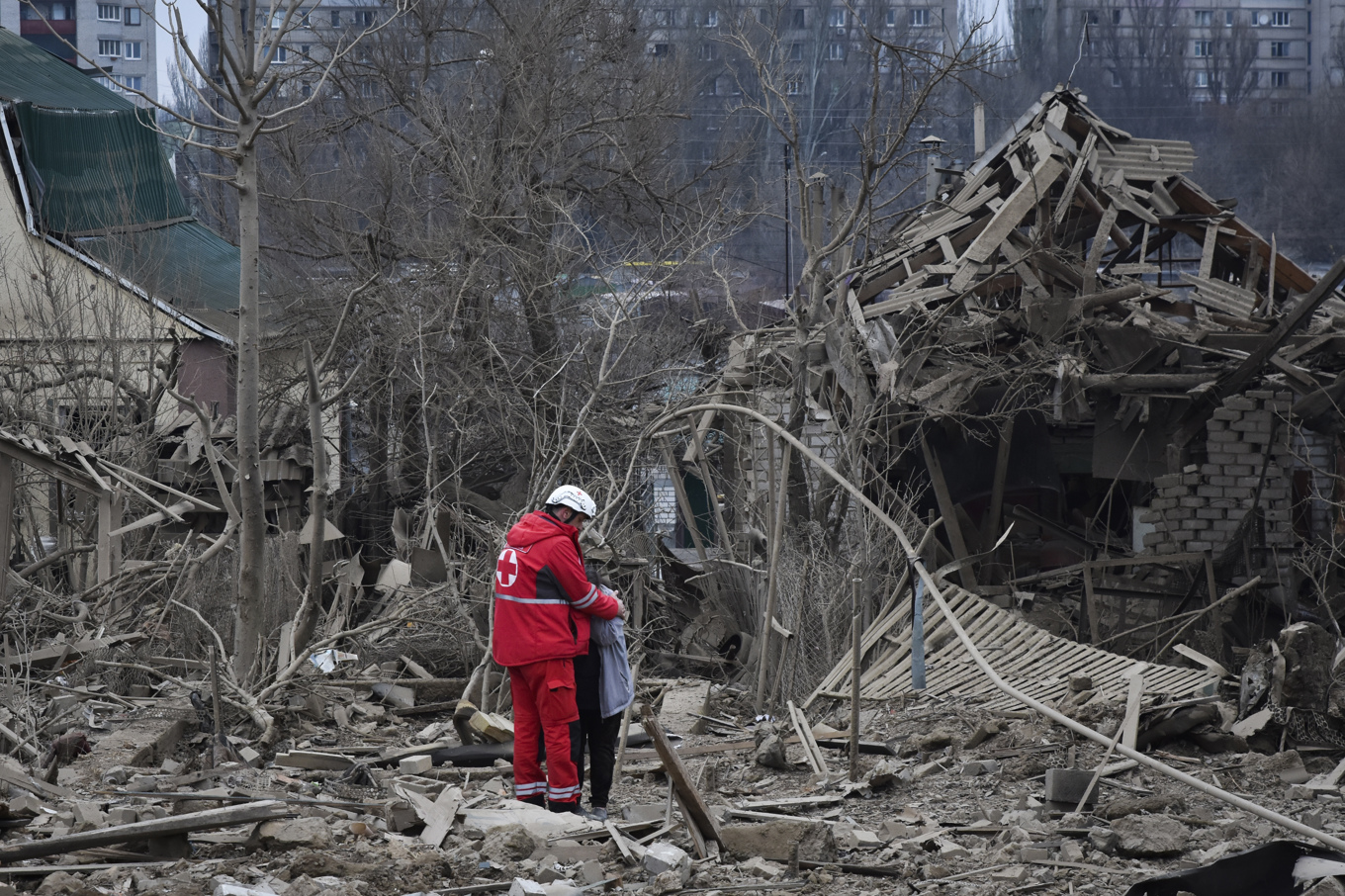 Ukraina: Strömlöst efter stort ryskt anfall