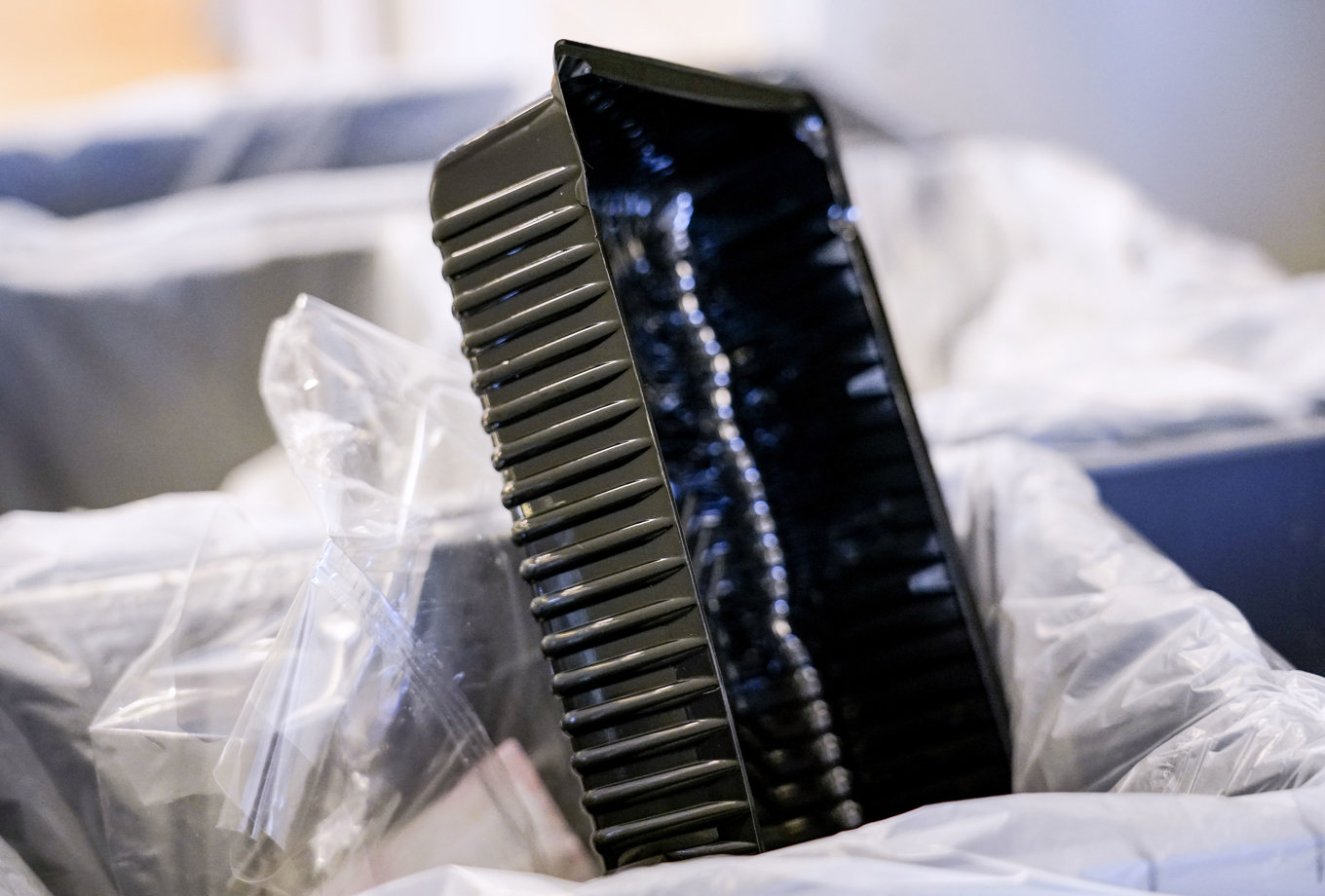 Stora mängder plast hamnade i blandat avfall, enligt rapporten. Arkivbild. Foto: Johan Nilsson/TT