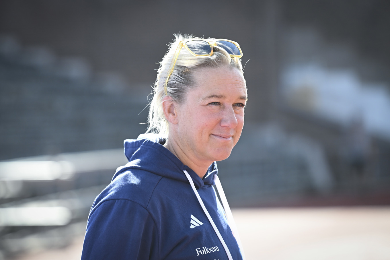 Kajsa Bergqvist är svensk förbundskapten. Foto: Jessica Gow/TT